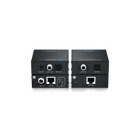 Blustream CAT100AU | Przedłużacz, extender audio przez Ethernet (CAT 5e/Cat 6), konwerter cyfrowo-analogowy, ADC, splitter Blust