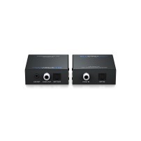 Blustream CAT100AU | Przedłużacz, extender audio przez Ethernet (CAT 5e/Cat 6), konwerter cyfrowo-analogowy, ADC, splitter Blust