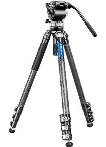 Leofoto LVM-324C+BV-15 | Karbonowy statyw foto-wideo z głowicą BV-15, udźwig do 10 kg, wysokość do 1.78 m Leofoto - 1