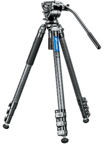 Leofoto LVM-324C+BV-10 | Karbonowy statyw foto-wideo z głowicą BV-10, udźwig do 6 kg, wysokość do 1.75 m Leofoto - 1