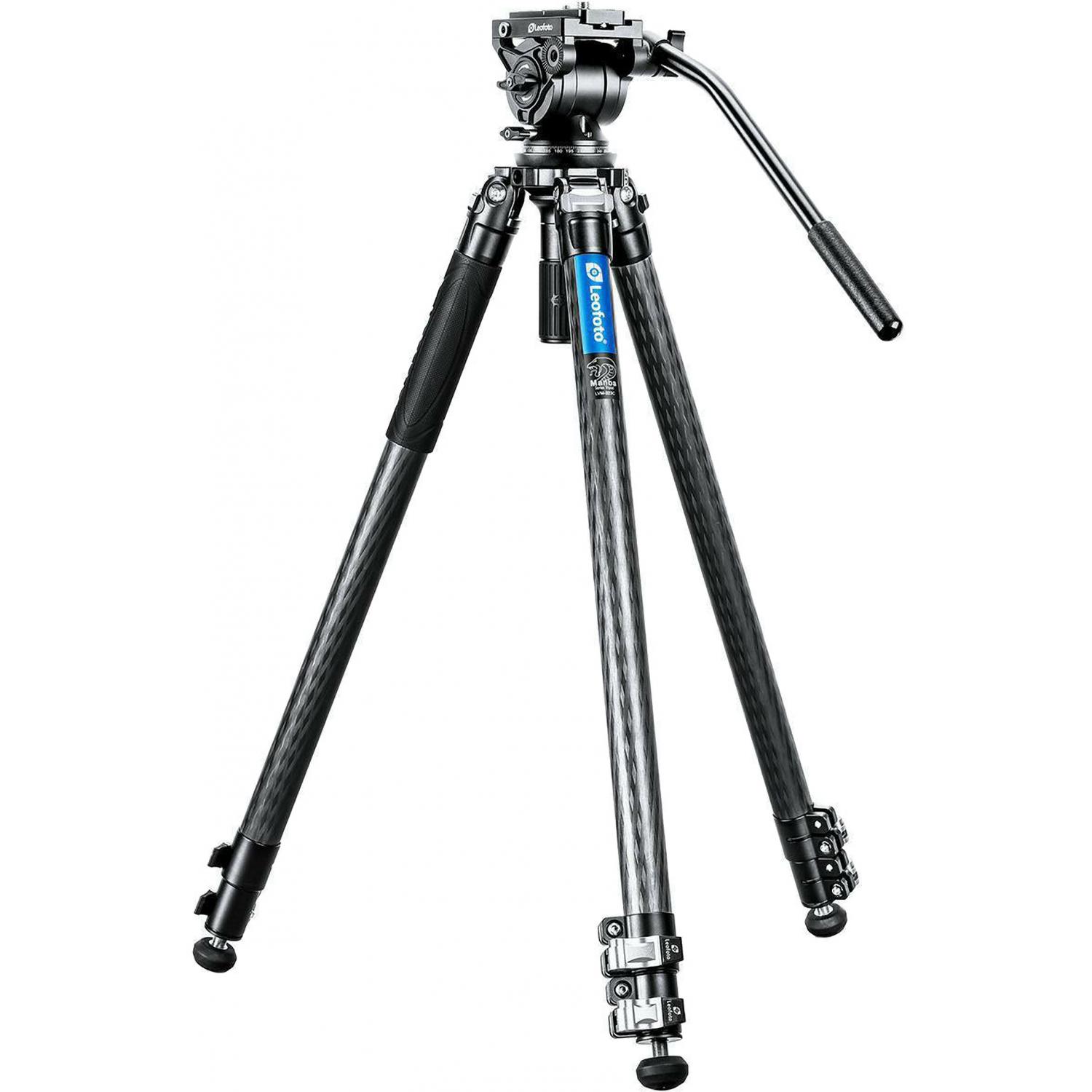 Leofoto LVM-323C+BV-15 | Karbonowy statyw foto-wideo z głowicą BV-15, udźwig do 10 kg, wysokość do 1.68 m Leofoto - 1
