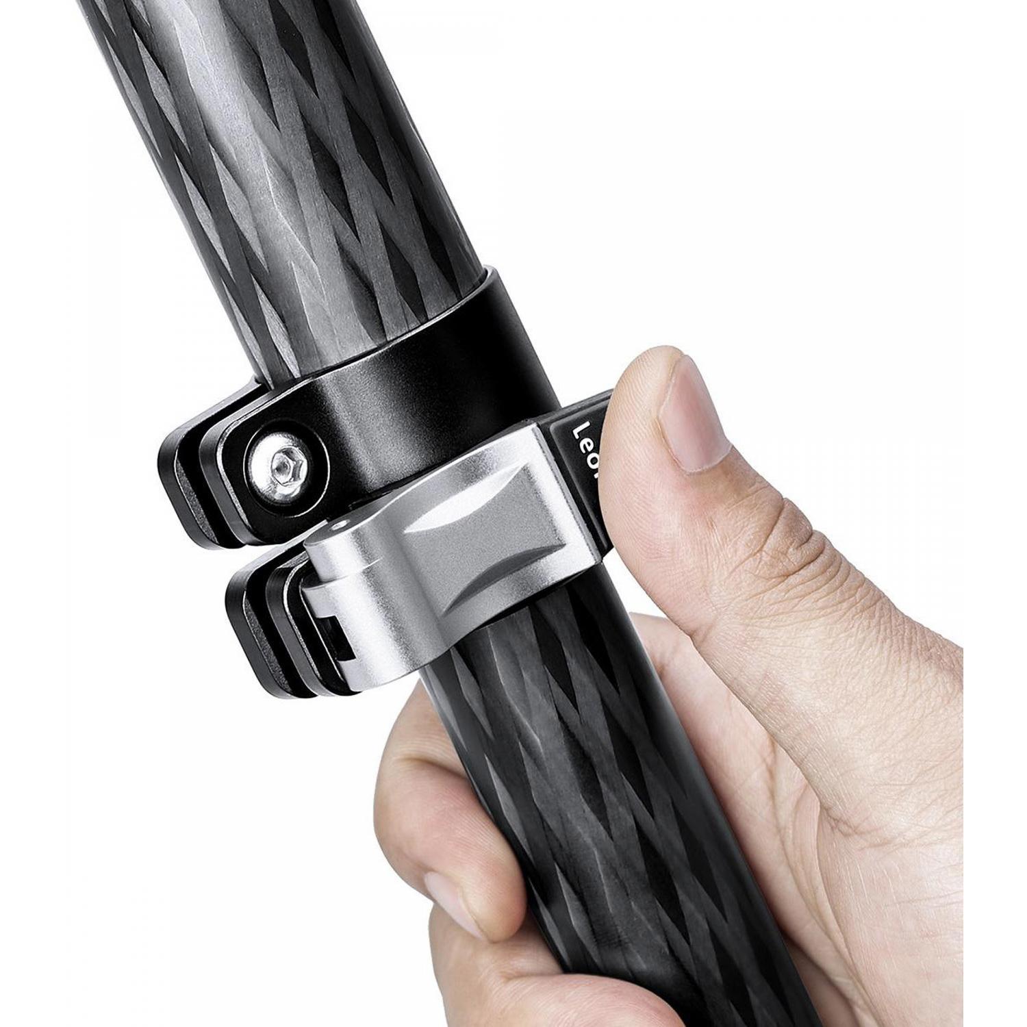 Leofoto LVM-323C+BV-15 | Karbonowy statyw foto-wideo z głowicą BV-15, udźwig do 10 kg, wysokość do 1.68 m Leofoto - 5