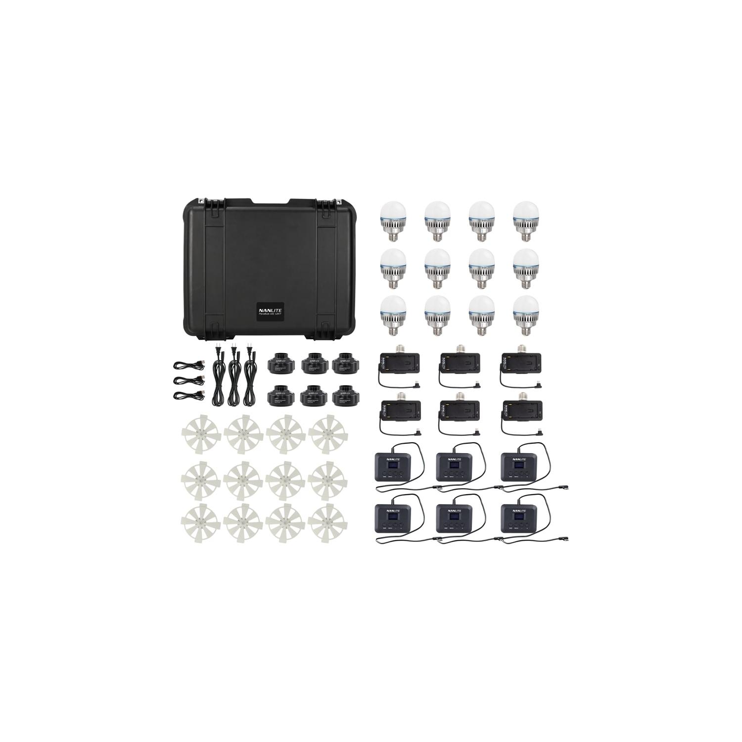 Nanlite PavoBulb 10C 12-Kit | Zestaw żarówek RGB z walizką i akcesoriami, 2700-7500K, CRI 95, DMX, Bluetooth Nanlite - 1
