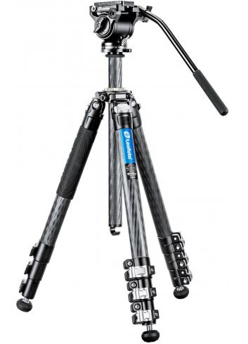 Leofoto LV-284C+BV-5 | Karbonowy statyw foto-wideo z głowicą BV-5, udźwig do 4 kg, wysokość do 1.58 m Leofoto - 1
