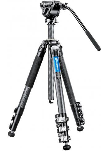 Leofoto LV-324C+BV-10 | Karbonowy statyw foto-wideo z głowicą BV-10, udźwig do 6 kg, wysokość do 1.66 m Leofoto - 1