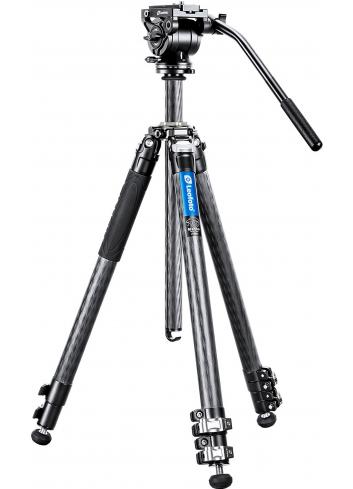 Leofoto LV-323C+BV-10 | Karbonowy statyw foto-wideo z głowicą BV-10, udźwig do 6 kg, wysokość do 1.76 m Leofoto - 1