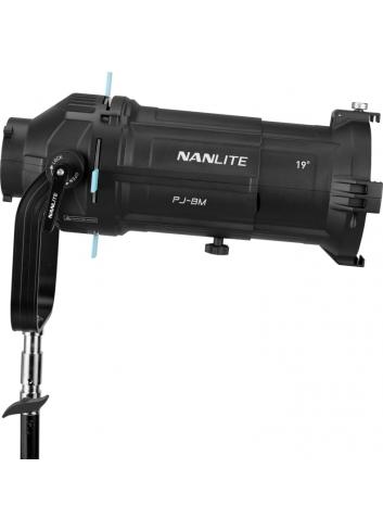 Nanlite PJ-BM-19 | Uchwyt projekcyjny z soczewką 19 stopni, mocowanie Bowens, do Forza 200/300/300B/500/FS-150/FS-200/FS-300 Nan