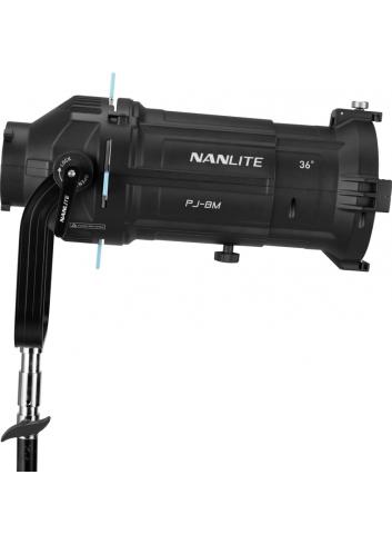 Nanlite PJ-BM-36 | Uchwyt projekcyjny z soczewką 36 stopni, mocowanie Bowens, do Forza 200/300/300B/500/FS-150/FS-200/FS-300 Nan