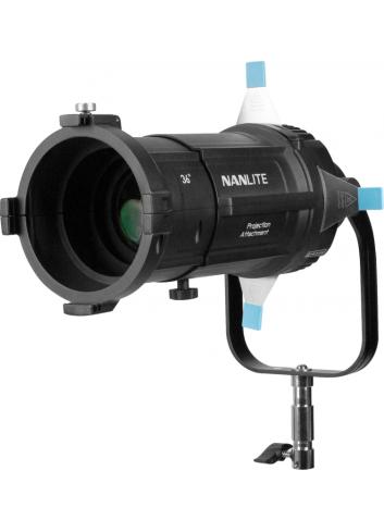 Nanlite PJ-BM-36 | Uchwyt projekcyjny z soczewką 36 stopni, mocowanie Bowens, do Forza 200/300/300B/500/FS-150/FS-200/FS-300 Nan