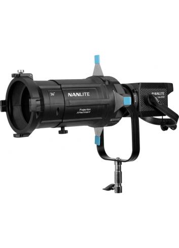 Nanlite PJ-BM-36 | Uchwyt projekcyjny z soczewką 36 stopni, mocowanie Bowens, do Forza 200/300/300B/500/FS-150/FS-200/FS-300 Nan