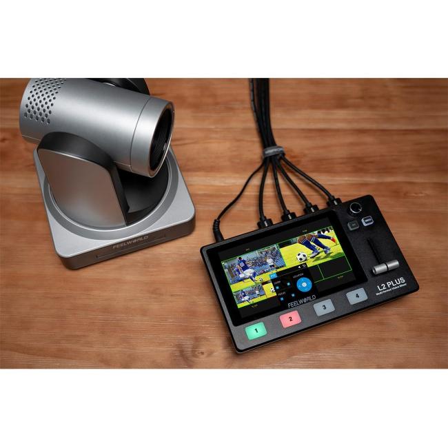 Feelworld L2 Plus | Mikser wideo, 4-kanałowy HDMI, ekran 5.5", sterowanie PTZ Feelworld - 9