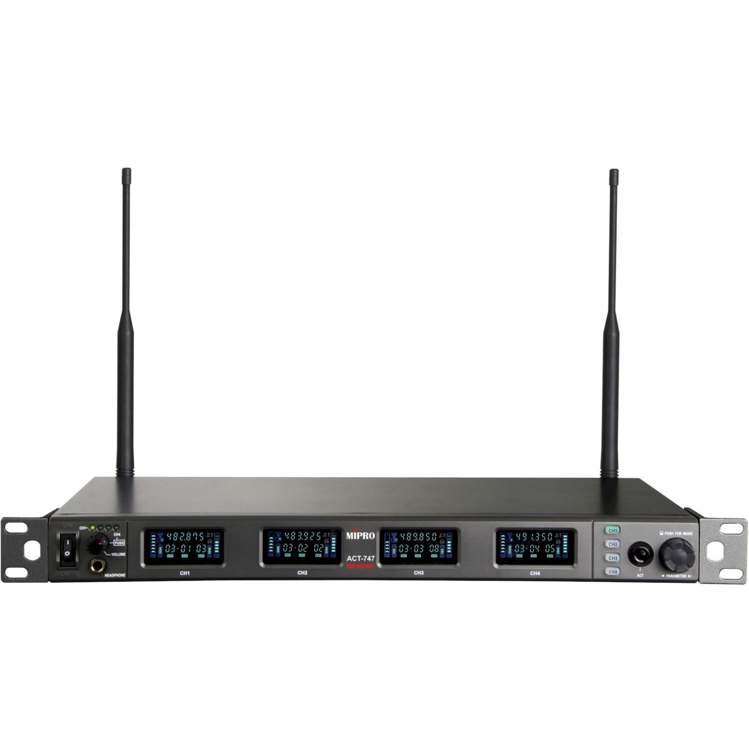 MIPRO ACT-747 (5UA) | Czterokanałowy szerokopasmowy odbiornik UHF 72MHz, 482 - 554 MHz MIPRO - 1