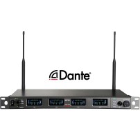 MIPRO ACT-747 Dante | Czterokanałowy szerokopasmowy odbiornik UHF 72MHz rack 1U MIPRO - 1