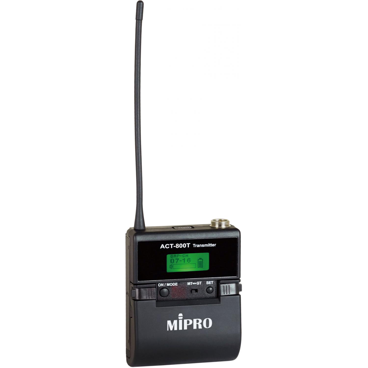 MIPRO ACT-800T | Cyfrowy nadajnik szerokopasmowy bodypack UHF 72MHz mini XLR 4-pin MIPRO - 1