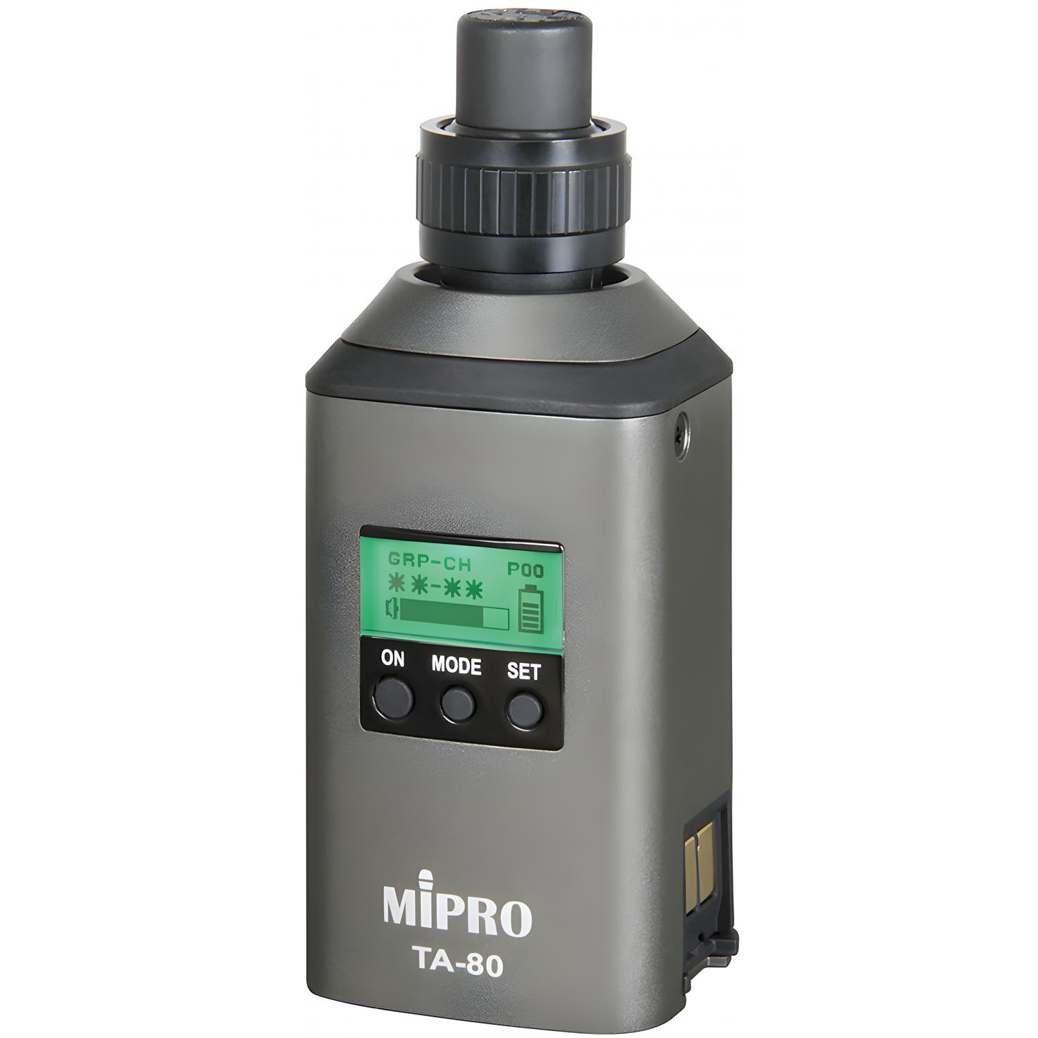 MIPRO TA-80 Kit | Cyfrowy nadajnik plug-on XLR UHF 72MHz z ładowarką i anteną MIPRO - 1