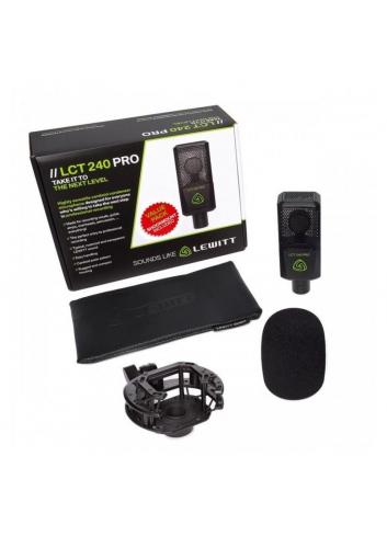 Lewitt Audio LCT 240 PRO Value Pack Black | Zestaw do nagrań, mikrofon studyjny, pop filter, etui i uchwyt