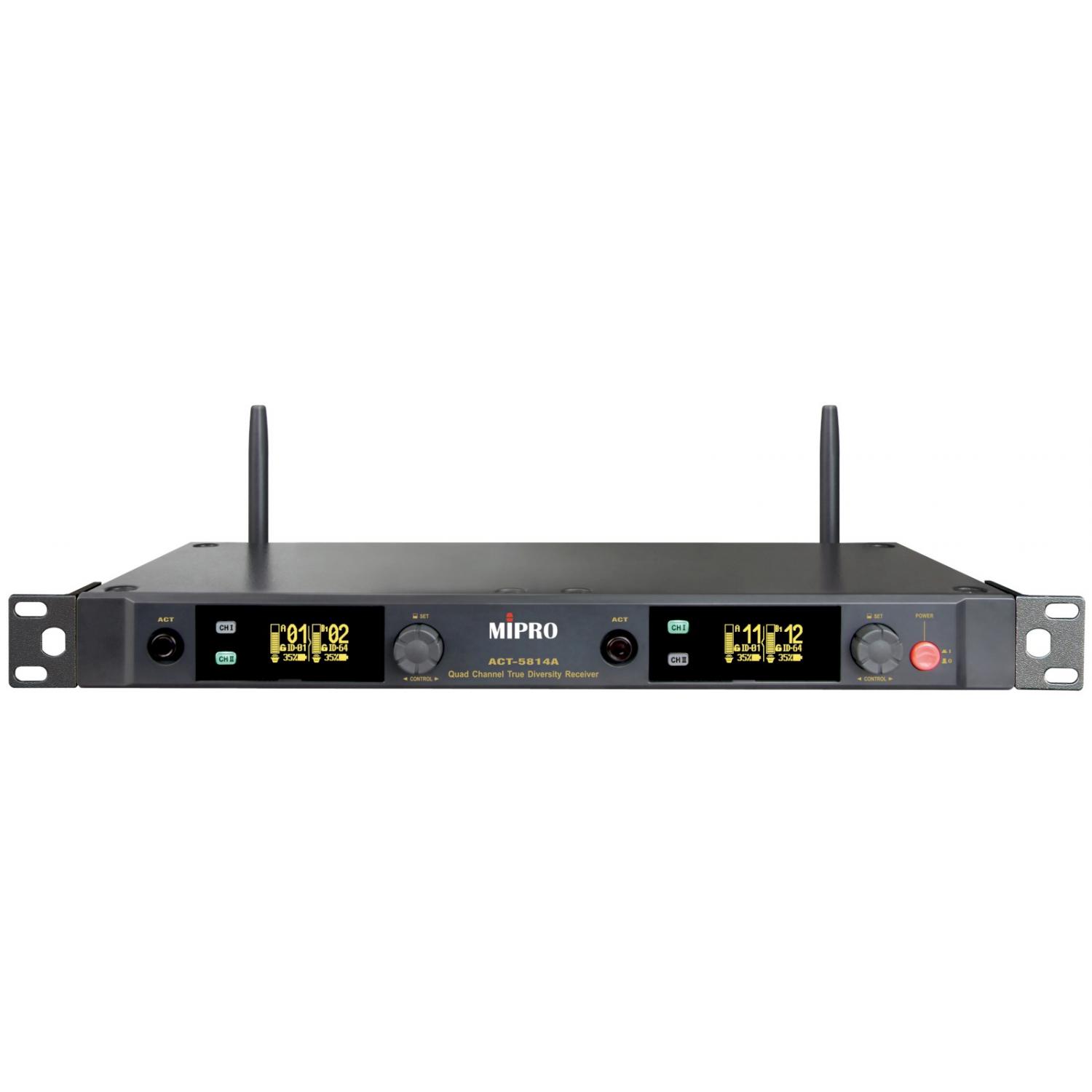 MIPRO ACT-5814A | Czterokanałowy cyfrowy odbiornik ISM 5.8GHz rack 1U MIPRO - 1