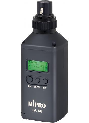MIPRO TA-58 | Cyfrowy nadajnik ISM plug-on XLR 5.8GHz, phantom 48V MIPRO - 1