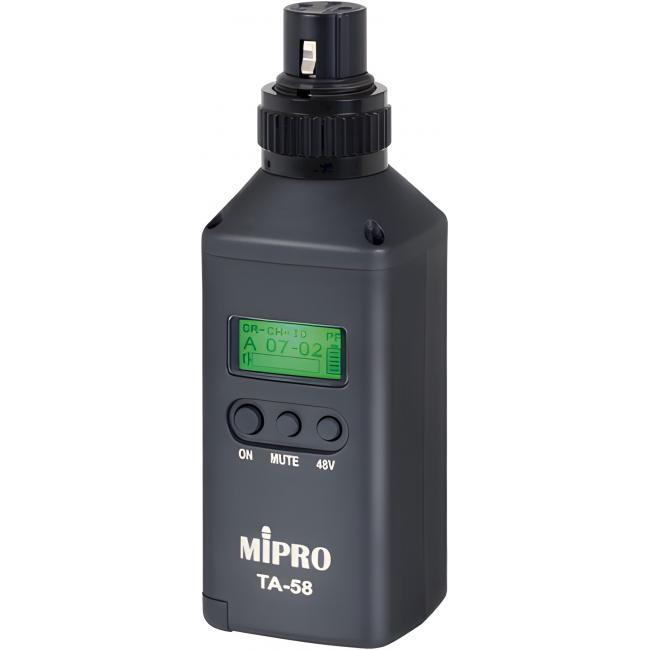 MIPRO TA-58 | Cyfrowy nadajnik ISM plug-on XLR 5.8GHz, phantom 48V MIPRO - 1