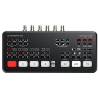 Blackmagic Design ATEM SDI Pro ISO | Mikser wideo 1080p, 4-kanałowy, SDI, streaming USB-C, x2 SDI OUT, x2 Audio Mini Jack In Bla