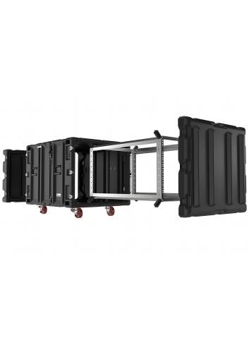 Peli Rack CLASSIC-V 9U | Case rackowy, skrzynia 9U, szafa na kołach Peli - 4