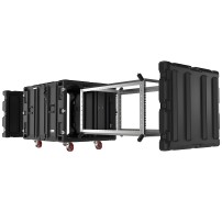 Peli Rack CLASSIC-V 9U | Case rackowy, skrzynia 9U, szafa na kołach Peli - 4