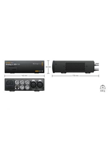 Blackmagic Design Teranex Mini Analog to SDI 12G | Konwersja analogowego wideo YUV/S-Video/Composite na SD, HD, 3G-SDI, 6G-SDI B