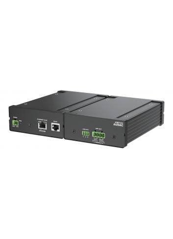 AUDAC AMP203 | 2-kanałowy wzmacniacz, Dante, DSP, 2x30W (4 Ohm), 1x60W (4 Ohm mostek), 2x30W (8 Ohm), 1x30W (8 Ohm mostek) AUDAC