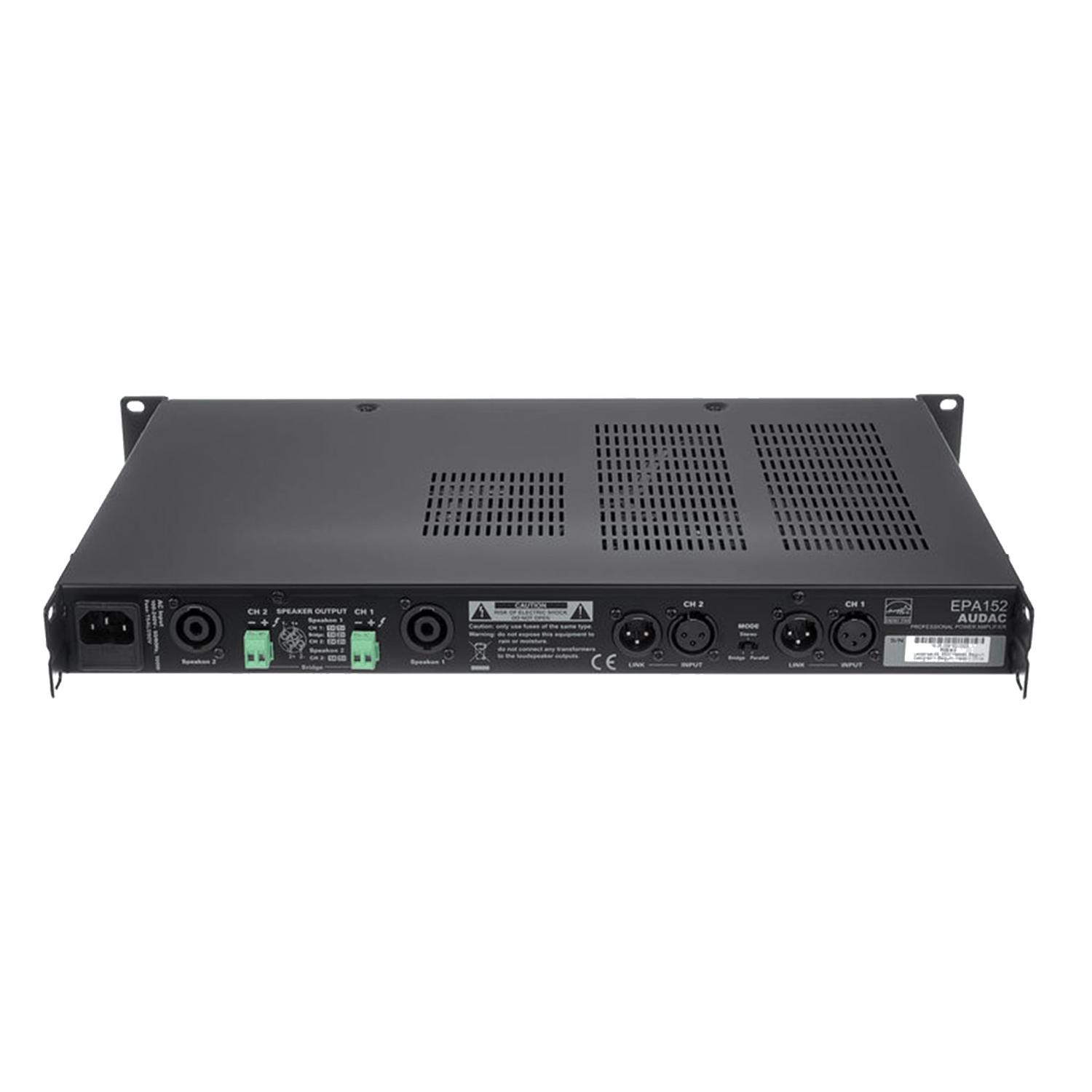 AUDAC EPA152 | 2-kanałowy wzmacniacz instalacyjny, 2 x 150W, 4 Ohm / 8 Ohm, instalacyjna końcówka mocy klasy D AUDAC - 6