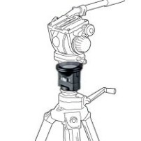 Manfrotto 325N | Adapter na półkule 100mm i 75mm do statywów z płaską bazą Manfrotto - 3