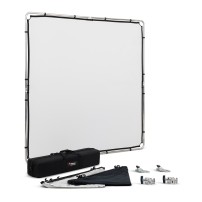 Manfrotto MLLC2201K (Pro Scrim All-In-One 2x2m) | Rama butterfly, tkanina czarna i dyfuzyjna -1.25EV, blenda Silver/White Manfro