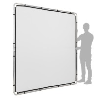 Manfrotto MLLC2201K (Pro Scrim All-In-One 2x2m) | Rama butterfly, tkanina czarna i dyfuzyjna -1.25EV, blenda Silver/White Manfro