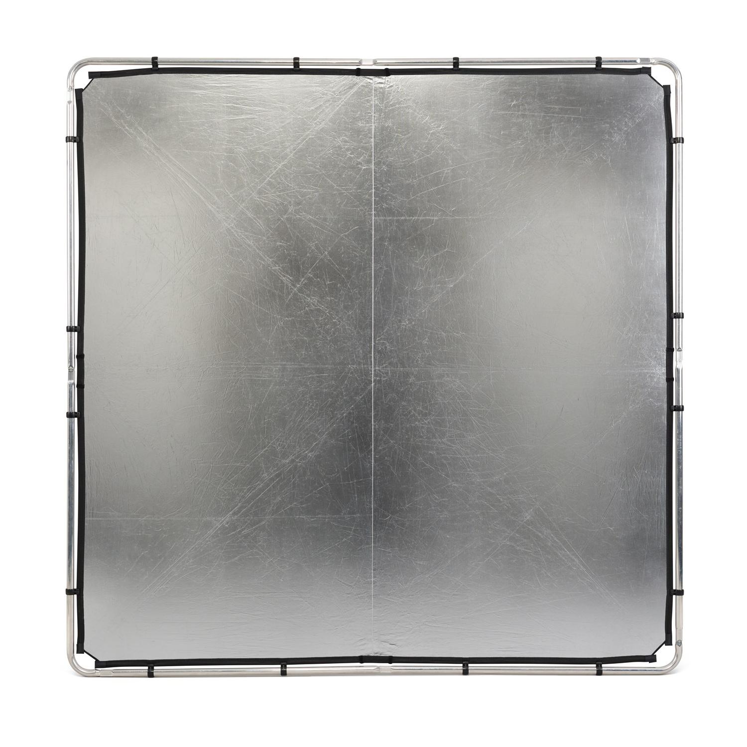 Manfrotto MLLC2201K (Pro Scrim All-In-One 2x2m) | Rama butterfly, tkanina czarna i dyfuzyjna -1.25EV, blenda Silver/White Manfro