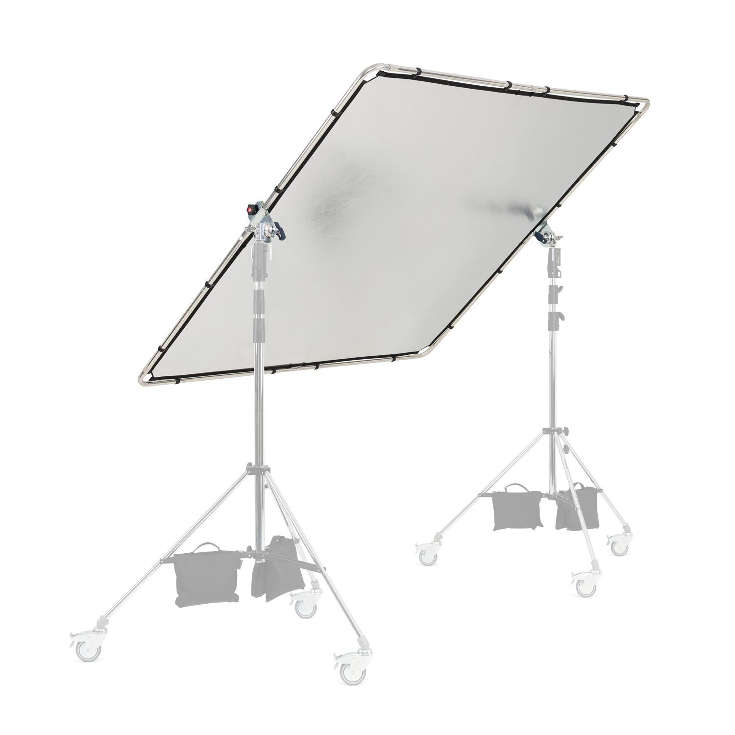 Manfrotto MLLC2201K (Pro Scrim All-In-One 2x2m) | Rama butterfly, tkanina czarna i dyfuzyjna -1.25EV, blenda Silver/White Manfro