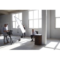 Manfrotto MLLC2201K (Pro Scrim All-In-One 2x2m) | Rama butterfly, tkanina czarna i dyfuzyjna -1.25EV, blenda Silver/White Manfro