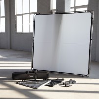 Manfrotto MLLC2201K (Pro Scrim All-In-One 2x2m) | Rama butterfly, tkanina czarna i dyfuzyjna -1.25EV, blenda Silver/White Manfro