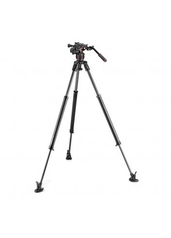 Manfrotto MVK612SNGFC | Karbonowy statyw wideo 635 Carbon Single Fast z głowicą MVH612AH, udźwig do 18 kg, wysokość do 171 cm Ma