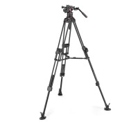 Manfrotto MVK612TWINFA | Aluminiowy statyw wideo 645 Alu Fast Twin z głowicą MVH612AH, udźwig do 18 kg, wysokość do 173 cm Manfr
