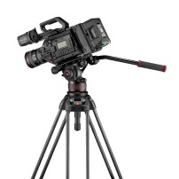 Manfrotto MVK612TWINFC | Karbonowy statyw wideo 645 Twin Fast Carbon z głowicą MVH612AH, udźwig do 12 kg, wysokość do 173 cm Man