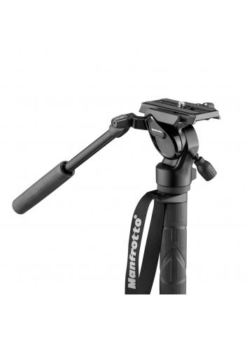 Manfrotto MVMELMIIA4LIVE | Aluminiowy monopod wideo Element MII z głowicą Manfrotto 400AH, udźwig do 4kg, wysokość do 137 cm Man