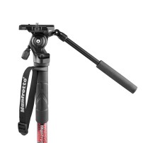 Manfrotto MVMELMIIA4LIVE | Aluminiowy monopod wideo Element MII z głowicą Manfrotto 400AH, udźwig do 4kg, wysokość do 137 cm Man