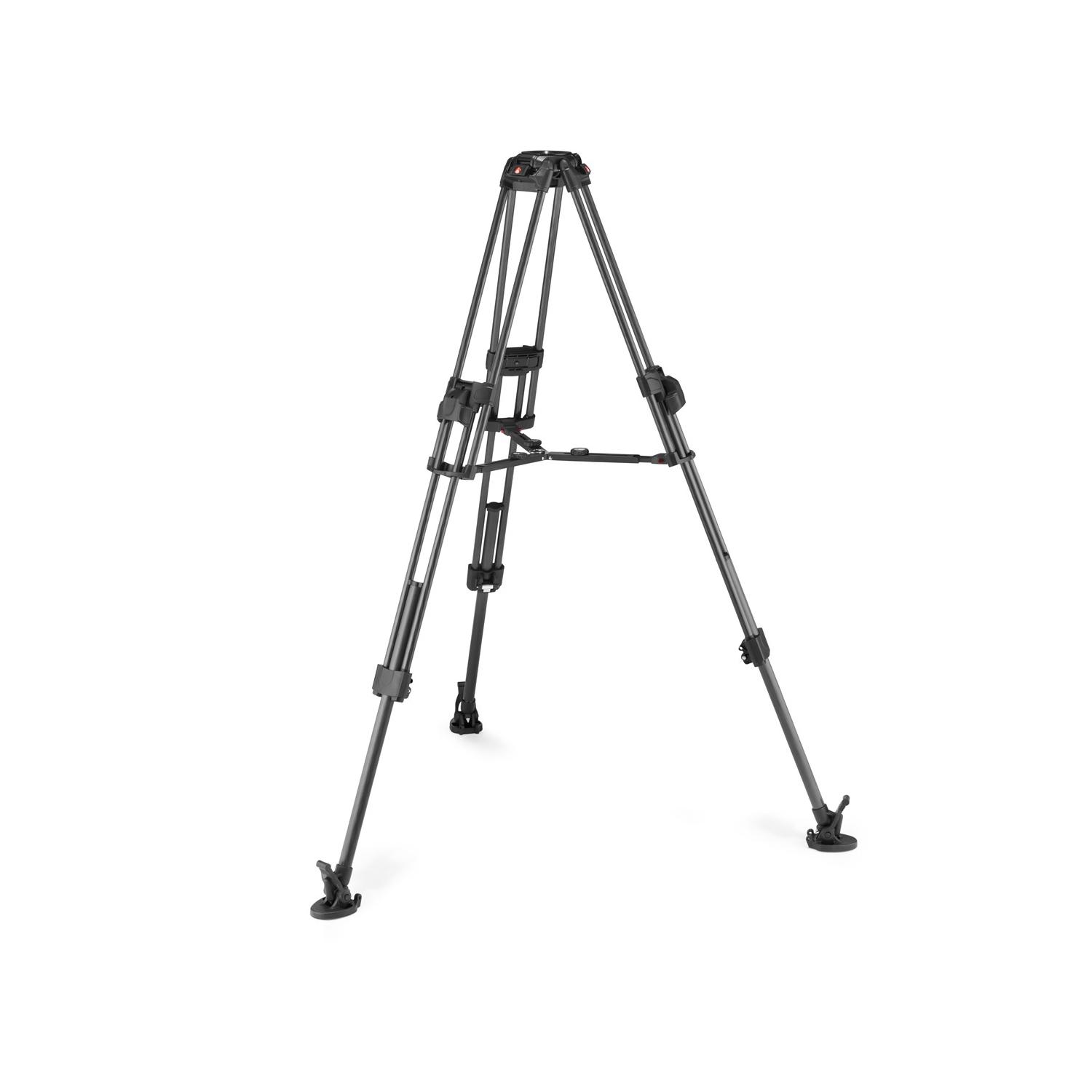 Manfrotto MVTTWINFC | Karbonowy statyw wideo 645 Carbon Fast Twin Leg, udźwig do 25 kg, wysokość do 157 cm Manfrotto - 1