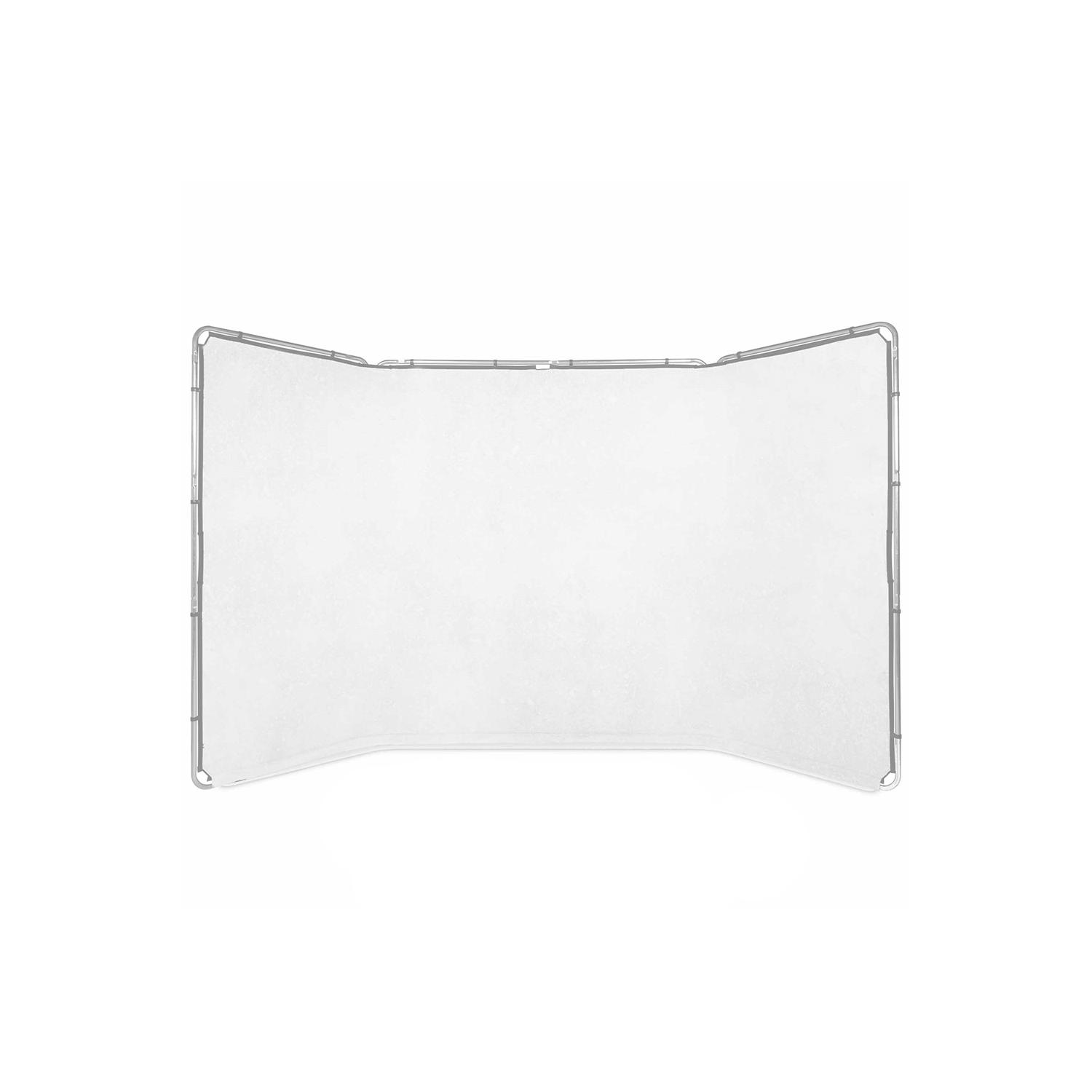 Lastolite LL LB7627 | Panoramiczne tło tkaninowe bez ramy, Panoramic White, białe, 4 x 2.3 m Lastolite - 1