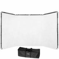 Lastolite LL LB7623 | Panoramiczne tło tkaninowe z ramą, Panoramic White, białe, 4 x 2.3 m Lastolite - 1