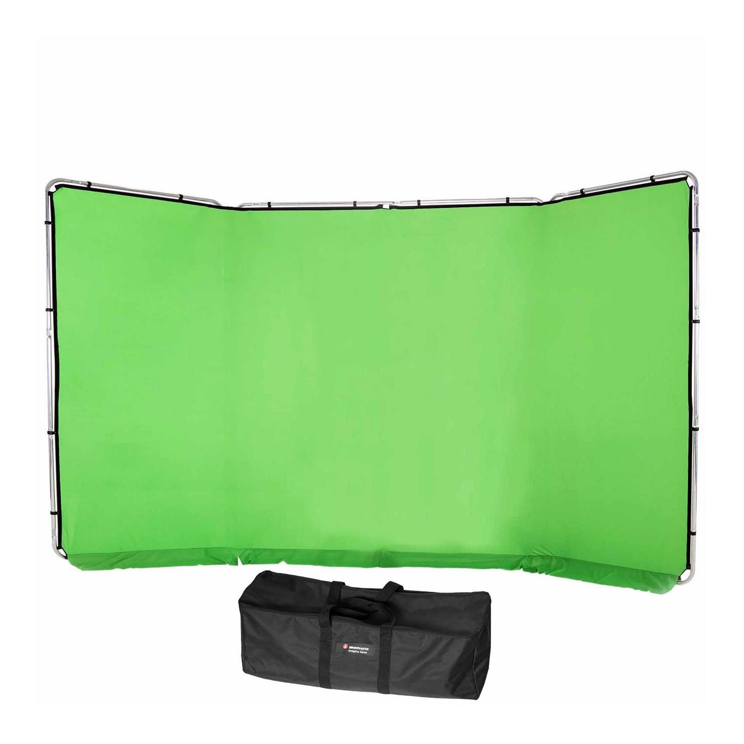 Lastolite LL LB7622 | Panoramiczne tło tkaninowe z ramą, Panoramic Chromakey Green, zielone, 4 x 2.3 m Lastolite - 1