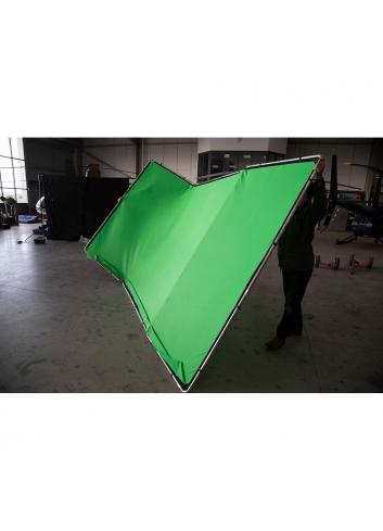 Lastolite LL LB7622 | Panoramiczne tło tkaninowe z ramą, Panoramic Chromakey Green, zielone, 4 x 2.3 m Lastolite - 10