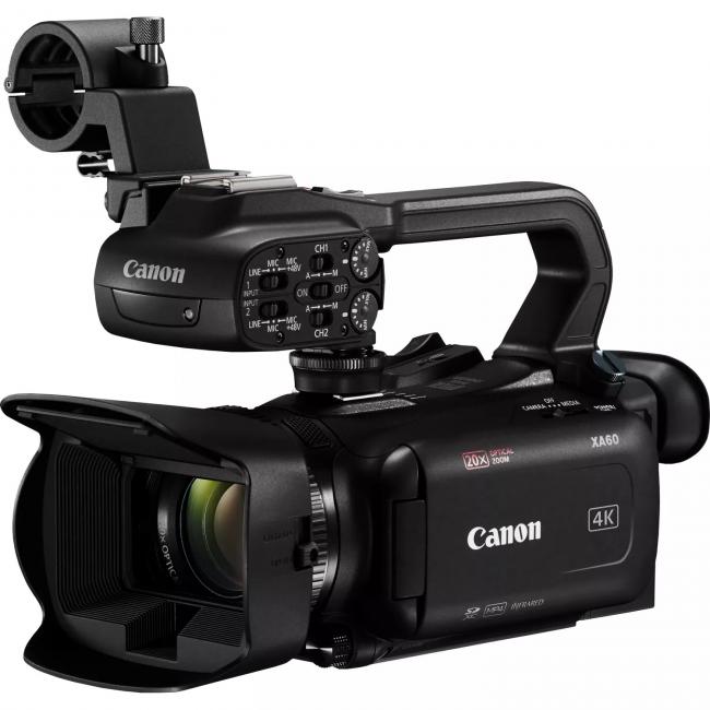 Canon XA60 | Kamera reporterska, 4K 30 FPS, 20x zoom optyczny, matryca CMOS 1/2.3", procesor DIGIC DV6, UVC, USB-C Canon - 3
