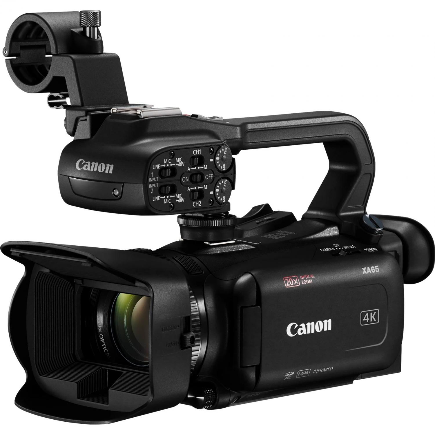 Canon XA65 | Kamera reporterska, 4K 30 FPS, 20x zoom optyczny, matryca CMOS 1/2.3", procesor DIGIC DV6, UVC, USB-C, SDI Canon - 