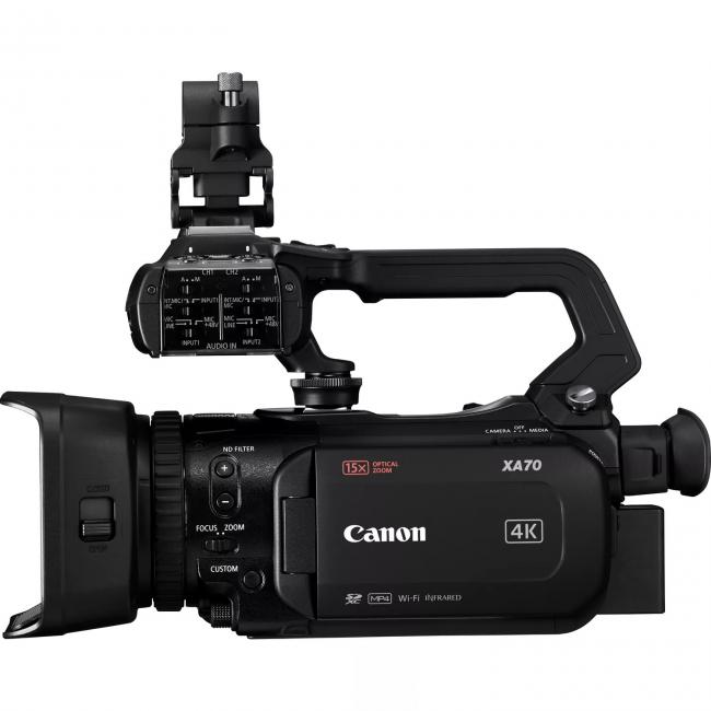 Canon XA70 | Kamera reporterska, 4K 30 FPS, 15x zoom optyczny, matryca CMOS 1", procesor DIGIC DV6, UVC, USB-C Canon - 3