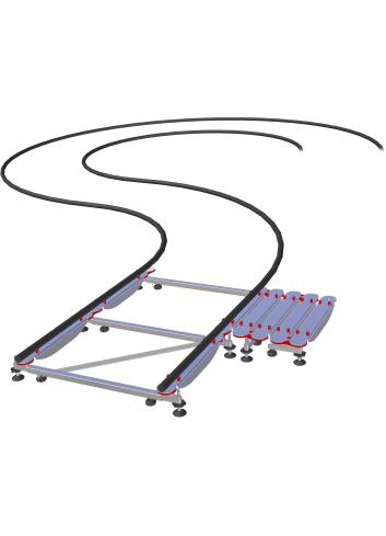 Cambo UTS-15 | UniTrack 15m, Rozkładane szyny oraz tory Cambo - 1